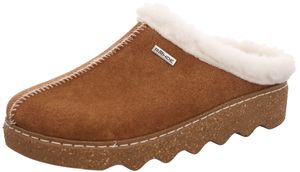 Rohde Damen Hausschuhe Leder Pantoffeln Foggia 6125, Größe:39 EU, Farbe:Braun