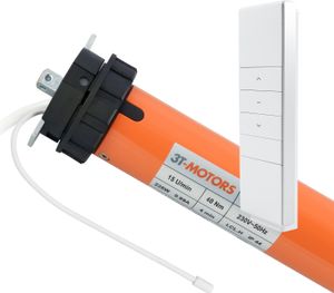 3T Funk-Markisenmotor mit elektronischen Endschaltern 40Nm inkl. Handsender HSF1 + Adaptersatz Typ: 3T45-40RB / 85mm rund