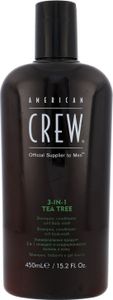 American Crew Tea Tree Szampon odżywka i żel do mycia ciała, 450 ml