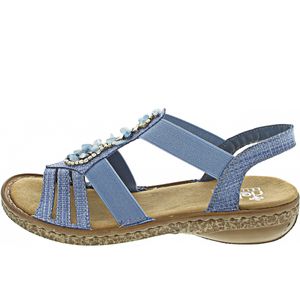 Rieker Damen Sandale in Blau, Größe 41