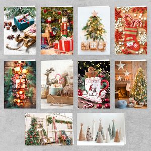 PremiumLine Weihnachtskarten Set 20 Stück inkl. Briefumschlag Fotomotive Weihnachten Grußkarte ohne Text XMAS Klappkarte Winter Fotokarten