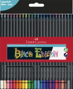 Trojhranné ceruzky Black Edition 24 FABER CASTELL