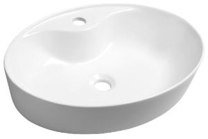 Sapho Umývadlá - Umývadlo Mariana, 580x415 mm, bez prepadu, biela AR483