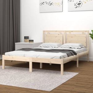 Schlafzimmermöbel - ELEGANTE - Bettrahmen - Massivholzbett für 120x200 cm Matratze&21240