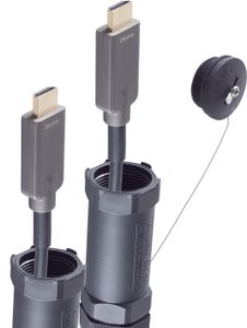 shiverpeaks BASIC-S--HDMI Anschlußkabel-Optisches HDMI Trittfest Armored Kabel 4K 15.0m