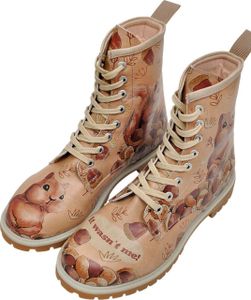 Dogo Damenstiefel It wasn' t me Beige Damen