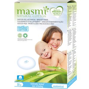 MasmiStilleinlagen 30er Packung 100%Baumwolle Hypoallergen free from