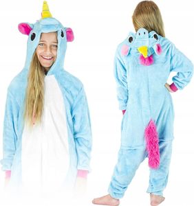 ZOLTA Jumpsuit Onesie für Kinder - Sanft Kuschelig Uni Pyjama - Warme Schlafanzug für Mädchen und Jungen - Beliebte und Lustige Tiere Motiv - Größe S M L