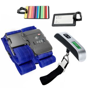 Intirilife Reiseset - Digitale Kofferwaage & Gepäckgurt mit TSA-Zahlenschloss - Gepäckwaage, Hängewaage, Gepäckkontrolle, Gepäckband, Koffergurt Intirilife Reiseset - Digitale Kofferwaage & Gepäckgurt mit TSA-Zahlenschloss - Gepäckwaage, Hängewaage, Gepäckkontrolle, Gepäckband, Koffergurt