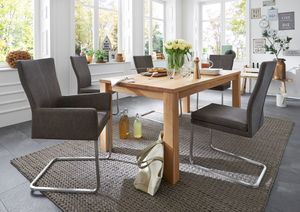 Auszugstisch Bea 220x100+2x47 cm Tisch inkl. Auszug Esstisch Kernbuche Massiv