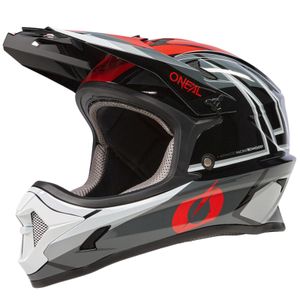O`NEAL SONUS Helmet SPLIT V.23, MTB-Helm, Farbe:gray/red, Größe:M (57-58cm)