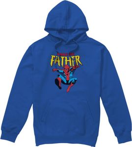 Spider-Man - "Amazing Dad" Kapuzenpullover für Herren - Vatertag TV4694 (XL) (Königsblau)