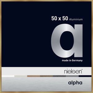 Hliníkový obrazový rám Nielsen Alpha 50x50 cm kartáčovaný jantárový
