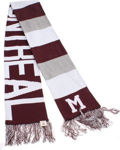 Schal Montreal Maroons eine Größe dunkelrot / grau / weiß