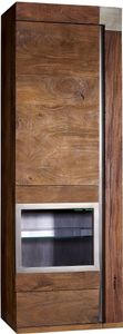 MASSIVMOEBEL24 Hängevitrine Mango 48x35x142 braun lackiert Amsterdam #12