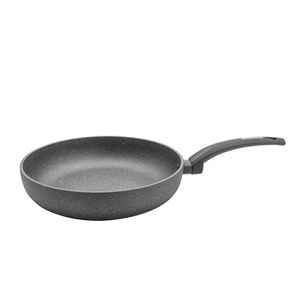 FLORINA - Bratpfanne aus Aluminium LAVA STONE | 28 cm Durchmesser | Tiefe Pfanne Induktion | Antihaftbeschichtet Universalpfanne | Geeignet für Induktionsherd, Gasherd und Elektroherd (Grau)