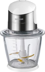 SENCOR SCB 6150SS-EUE3 Sekáček potravin, 4 Titanové čepele, skleněná nádoba (objem 1 500 ml) vhodná do myčky na nádobí, bezpečnostní spínač, příkon: 800 W