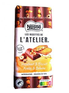 Nestle LAtelier Milchschokolade, Haselnüsse und Kekse 150 g