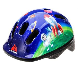 Kask ochronny Meteor, kask dziecięcy, kask rowerowy, rolki, kask MV6-2 dziecięcy kask rowerowy, rozmiar S 48-52 cm Cosmic Rocket