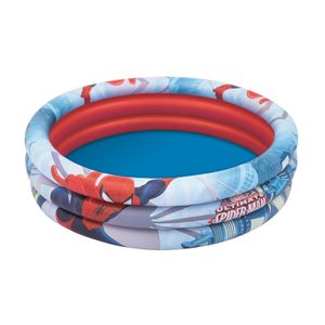 Bestway aufblasbarer Pool Spider-Man 122 x 30 cm blau/rot, Farbe:Rot,Blau