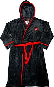 The Rolling Stones Morgenmantel Classic Tongue Fleece Flauschig Robe Hausmantel