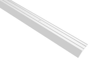 Effector Abschlussprofile aus eloxiertem Aluminium - Anpassungsprofil Bodenleiste - (0,9 Meter Silber) Fugenprofil Höhenausgleich Leisten Winkel