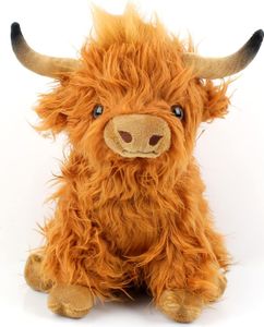 Highland Cow Soft Toy Plush Toy, Hochlandkuh Plüsch Highland Cow Plushie Hochlandkuh Kuscheltiere Realistic Soft Cuddly Farm Toy hochlandrind Kuscheltier