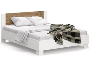 NABBI Manželská postel s roštem Mateo LB-180 180x200 cm - sosna Andersen / dub duben