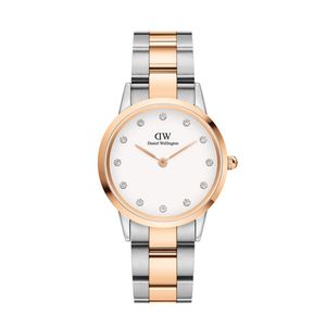 Daniel Wellington hodinky Iconic Link Lumine 32 mm różowe złoto/srebrny DW00100358