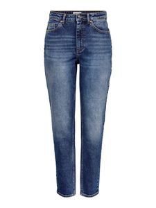 Only Damen Jeans-Hose OnlVeneda Life Mom hoher Taillenbund blau, Farbe:Blau, Größe:XL/34
