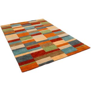 Natur Wolle Teppich Gabbeh Klassisch und Modern, Größe:70x300 cm, Farbe:Multi