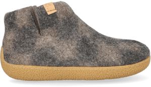 Tofvel Rabara Maha Wollfilz-Hausschuhe Black/Diamond Größe 38