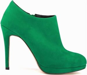y High Heels aus Kunstsamt für Damen mit Plateausohle, 9.5, Orange