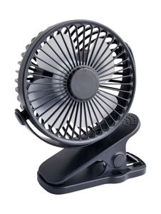 Wentylator stołowy z klipsem 10cm usb + bateria, czarny
