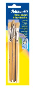 Pelikan Borstenpinsel-Set 613 F 10-teilig sortiert je Größe 2 x 4, 6, 8, 10, 12