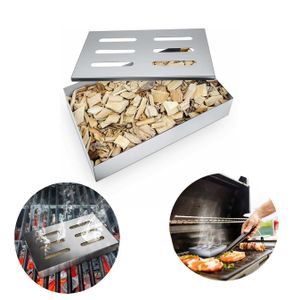 MUSTANG Räucherbox Smokerbox Edelstahl poliert 22,5 x 9 x 4cm 