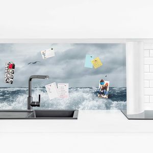 Küchenrückwand - No.YK6 Lebendige Nordsee, Größe HxB:60cm x 210cm, Ausführung:Smart Glanz