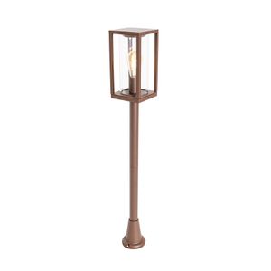 QAZQA - Industrie I Vintage I Industrie I Vintage I Außenlaterne Rostbraun 100 cm IP44 - Charlois I Außenbeleuchtung - Aluminium Länglich I Rechteckig - LED geeignet E27 QAZQA - Industrie I Vintage I Industrie I Vintage I Außenlaterne Rostbraun 100 cm IP44 - Charlois I Außenbeleuchtung - Aluminium Länglich I Rechteckig - LED geeignet E27