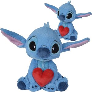 Lilo und Stitch Maskottchen Plüsch Stitch mit Herz 25 cm Disney