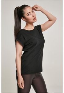 Urban Classics Female Shirt Ladies Organic Extended Shoulder Tee Black-3XL