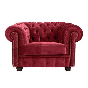 Max Winzer Norwin Sessel - Farbe: rot - Maße: 110 cm x 98 cm x 74 cm; 2909-1100-2044123-F07