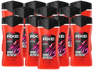 AXE 3in1 Duschgel & Shampoo Recharge Sport Refresh 12x 250ml -  getestet - für Gesicht Haare Body - Herren Männer Showergel