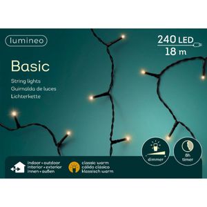 Lumineo LED Lichterkette Basic 1800 cm 240 Lichter classic warm FWKO