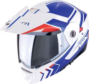 Scorpion ADX-2 Lewis Klapphelm, weiß/blau/rot, XS (54/55)