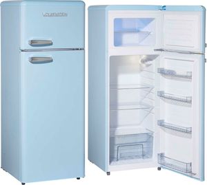 Wolkenstein GK 212.4 RT LB Retro Kühl-/Gefrierkombination 211Liter Nutzinhalt, 40 Liter Gefrierfach, blau