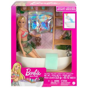 Bábika Barbie® a kúpeľ s mydlovými konfetami - blondínka