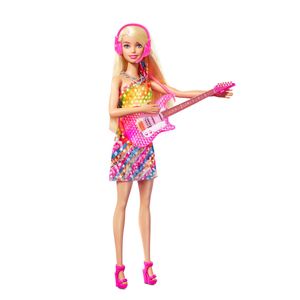 Barbie „Bühne Frei für große Träume“ Malibu Sängerin Puppe mit leuchtendem Kleid und Musik inkl. Zubehör