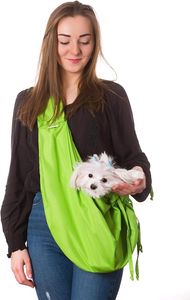 PillowPrim Tragetuch Hund, Katze Haustier Hand Schleuderträger Schultertasche Fronttasche hundetragebeutel Hellgrün