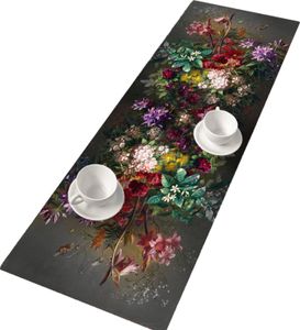 Bertoni Tischläufer, Filz, 95x33cm, Druckmuster Blumenstrauß