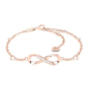 SERASAR | Stříbrný Kotník [Infinity] z Rose Gold | Barva: RoseGold | Délka: 28cm